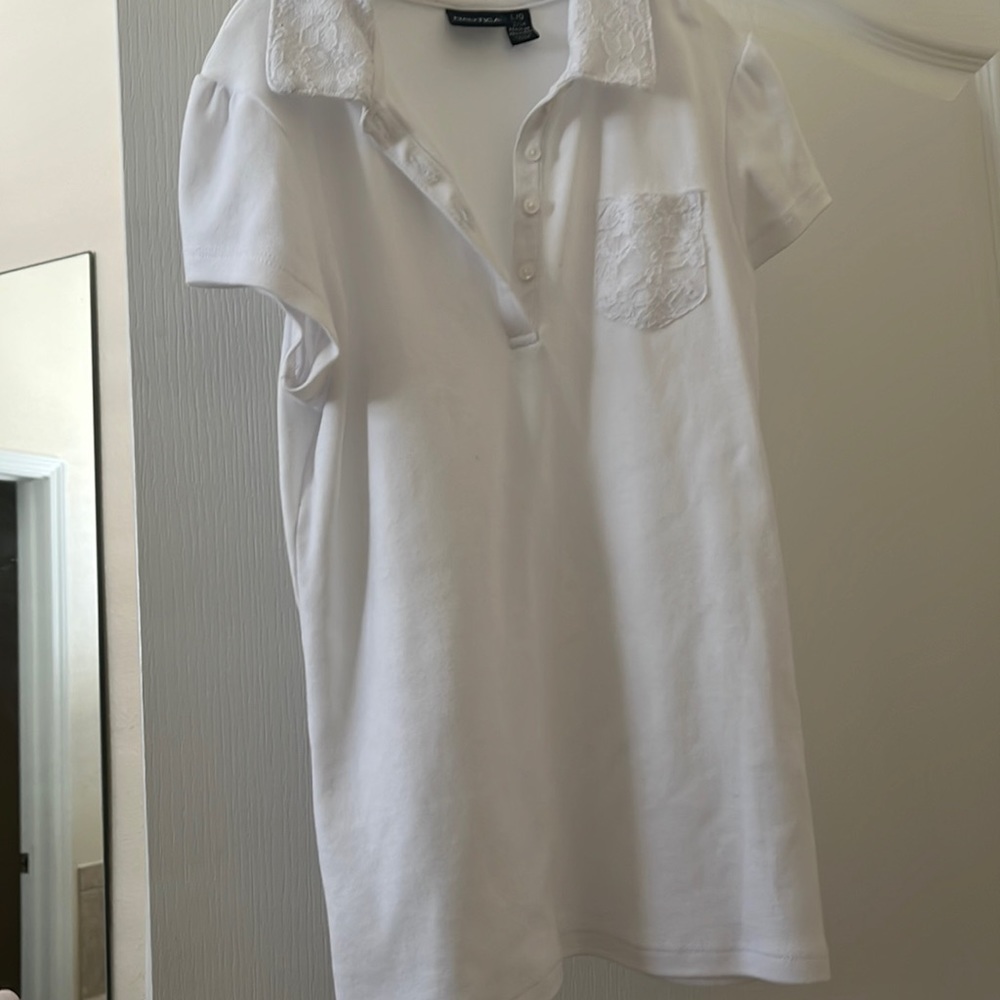 Nautical white polo